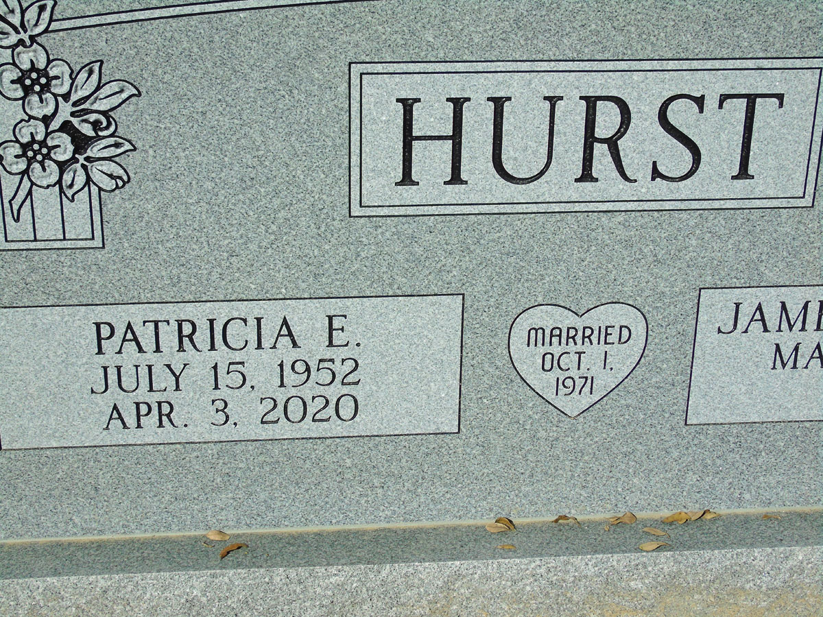 Headstone for Hurst, Patricia E